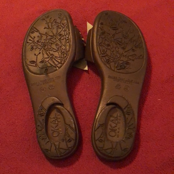 OKA b. Madison Slide Sandal with Animal Print Bow - Picture 4 of 6